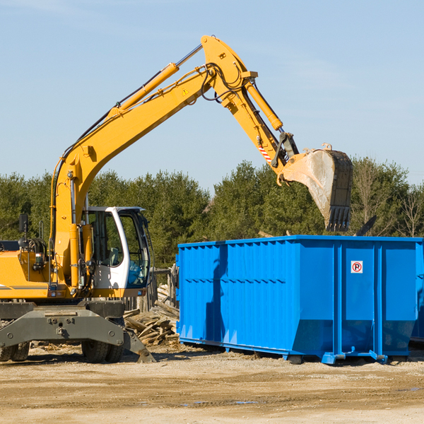 what are the rental fees for a residential dumpster in Sumner NE